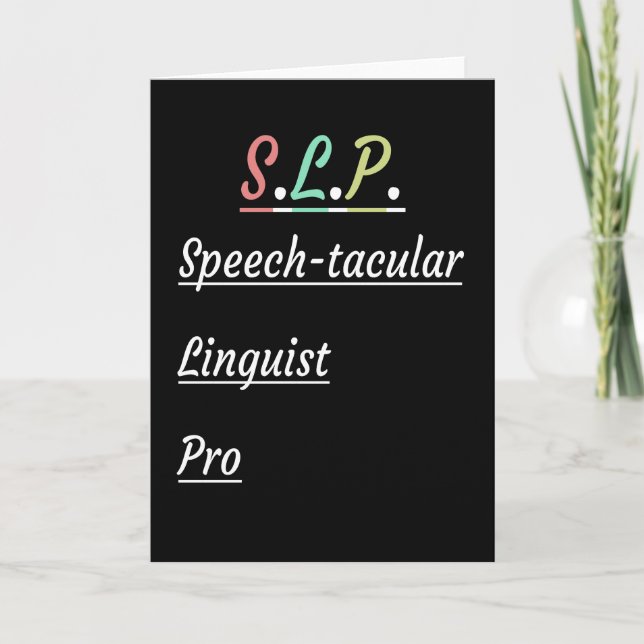 Speech-Tacular Linguist Pro | SLP Gift Card (Front)