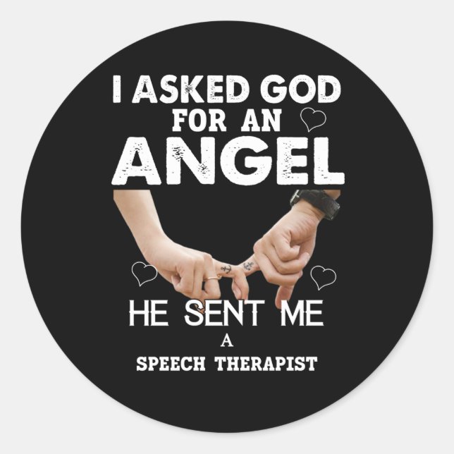 Speech Therapist Classic Round Sticker (Front)