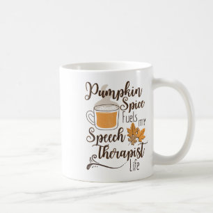 Speech Therapist Pumpkin Spice Latte Slp Fall Ther Coffee Mug