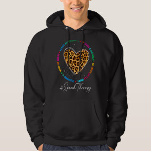 Speech Therapist School Admin Appreciation Back To Hoodie