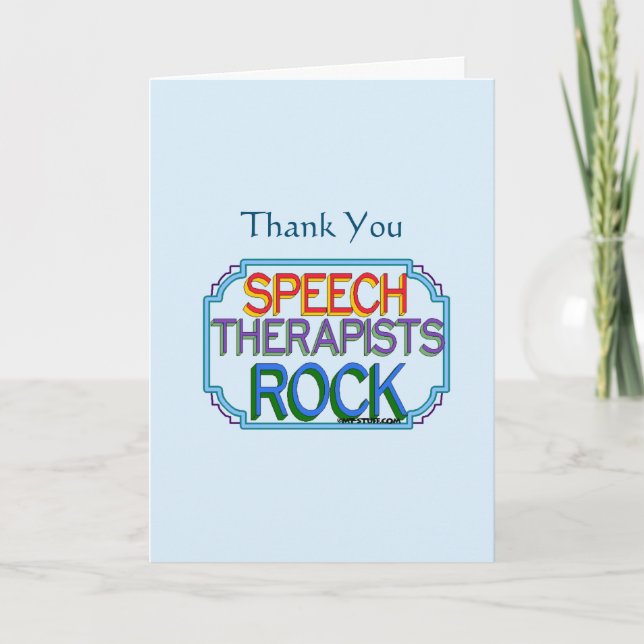 Speech Therapist Thank You (Front)