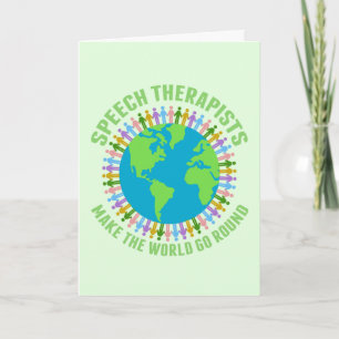 Speech Therapist Thank You Custom SLP Therapy Card
