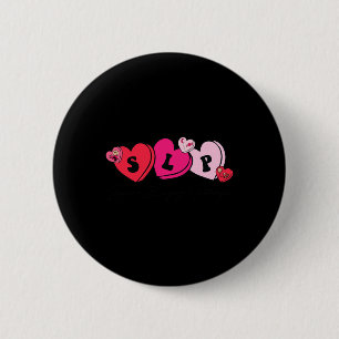 Speech Therapist Valentine's Day 6 Cm Round Badge