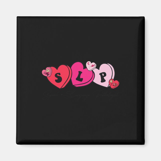 Speech Therapist Valentine's Day  Magnet (Front)