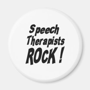 Speech Therapists Rock! Magnet