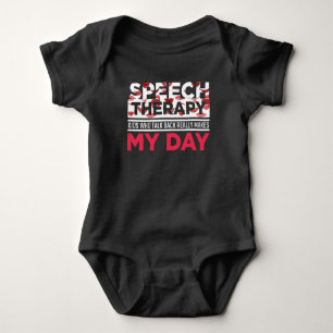 Speech Therapy Appreciation Kid Logopedics Teacher Baby Bodysuit