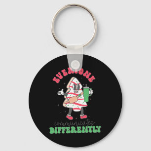 Speech Therapy Christmas Everyone Communicate Diff Key Ring