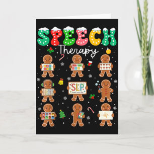 Speech Therapy Christmas Slp Therapy Cookies Ginge Card