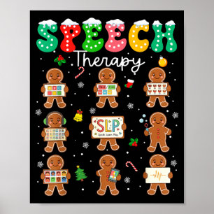 Speech Therapy Christmas Slp Therapy Cookies Ginge Poster