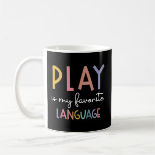 Speech Therapy Colourful Play Is My Favourite Lang Coffee Mug