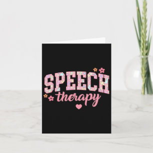 Speech Therapy Easter Communication Therapist Slp Card