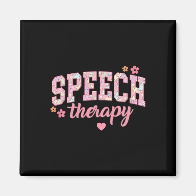 Speech Therapy Easter Communication Therapist Slp  Magnet (Front)