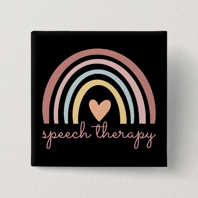 Speech Therapy I 15 Cm Square Badge (Front)