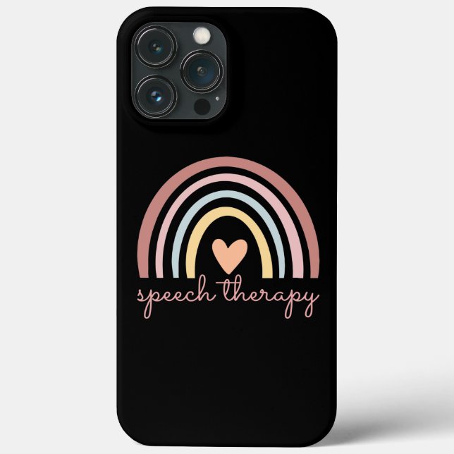 Speech Therapy I - Boho Rainbow Case-Mate iPhone Case (Back)