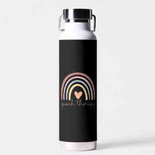 Speech Therapy I - Boho Rainbow Water Bottle
