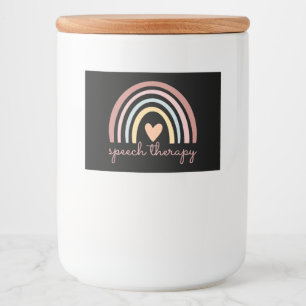 Speech Therapy I Food Label