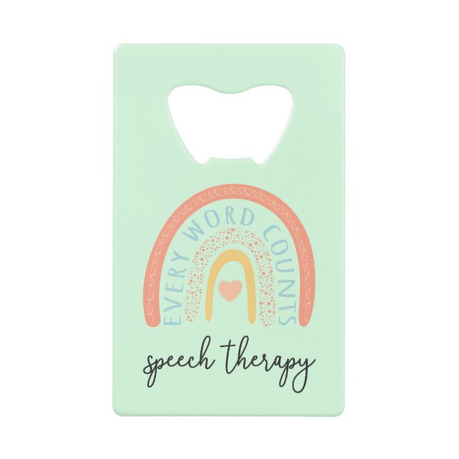 Speech Therapy II - Every Word Counts (Front)
