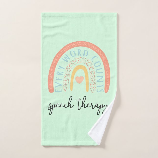 Speech Therapy II - Every Word Counts Bath Towel Set (Hand Towel)