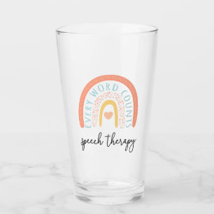 Speech Therapy II - Every Word Counts Glass