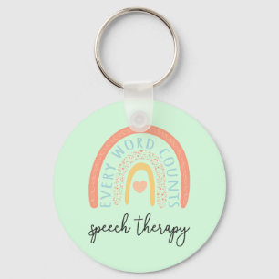 Speech Therapy II - Every Word Counts Key Ring