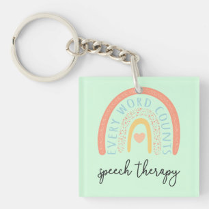 Speech Therapy II - Every Word Counts Key Ring
