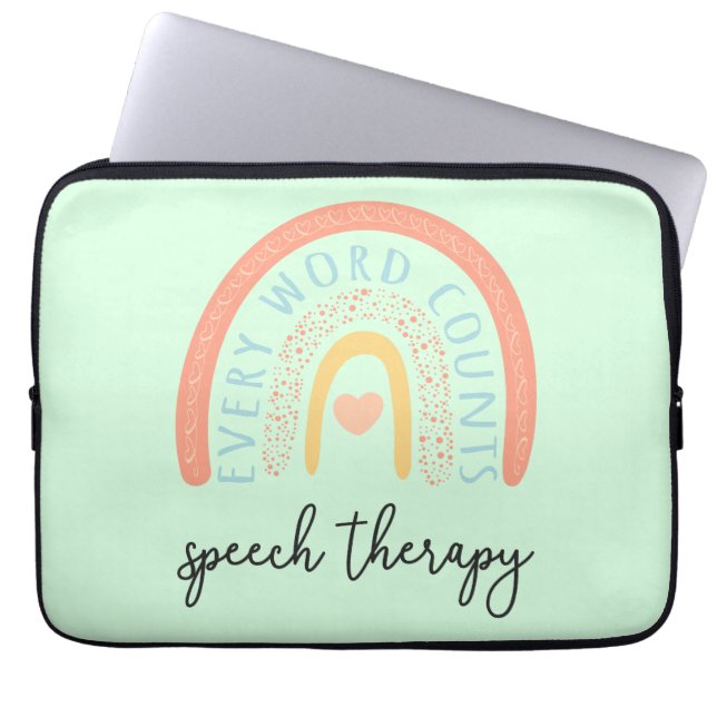 Speech Therapy II - Every Word Counts Laptop Sleeve (Front)