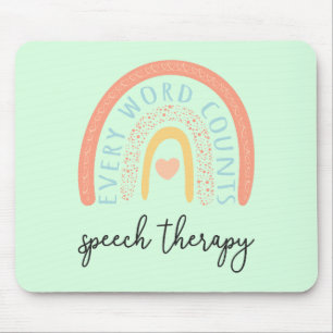 Speech Therapy II - Every Word Counts Mouse Mat
