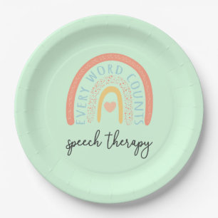 Speech Therapy II - Every Word Counts Paper Plate