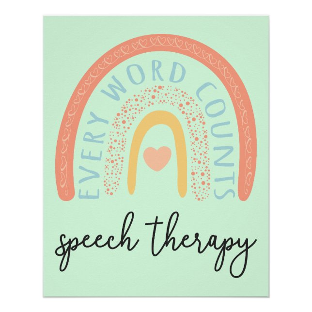 Speech Therapy II - Every Word Counts Poster (Front)