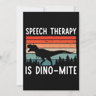 Speech Therapy Is DinoMite Speech Language Patholo Invitation
