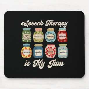 Speech Therapy Is My Jam Slp Speech Language Patho Mouse Mat