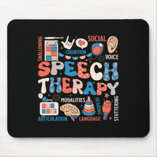 Speech Therapy July 4th Slp Slpa Speech Pathology Mouse Mat