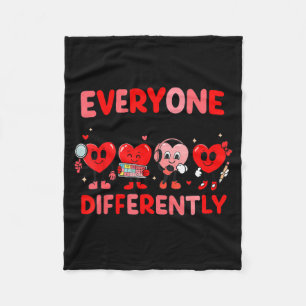 Speech Therapy Language Pathologist Valentines Day Fleece Blanket