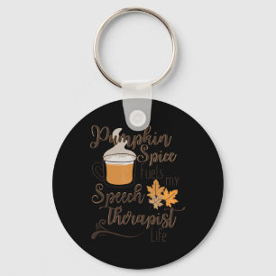 Speech Therapy Pumpkin Autumn Fall Thanksgiving Ha Key Ring