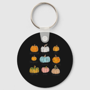 Speech Therapy Pumpkin Sped Teachers SLP Neurodive Key Ring