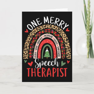 Speech Therapy Rainbow Christmas Speech Language P Card