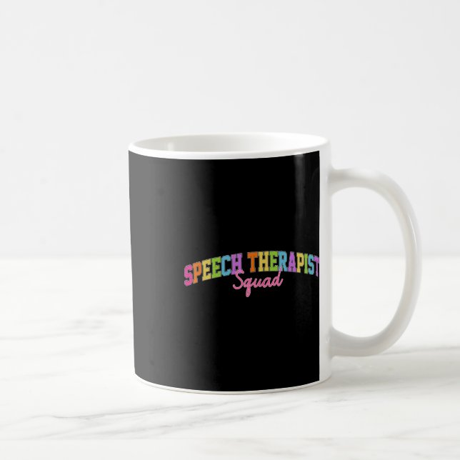 Speech Therapy Retro Language Pathologist Therapis Coffee Mug (Right)