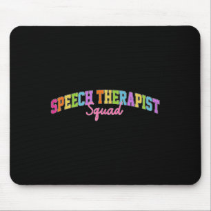 Speech Therapy Retro Language Pathologist Therapis Mouse Mat