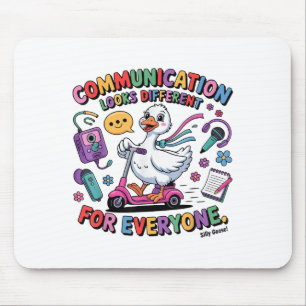 Speech Therapy Slp Silly Goose Communication Looks Mouse Mat