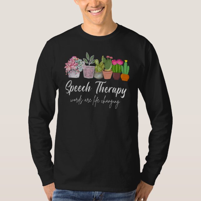 Speech Therapy SLP Speech Language Pathology Cute  T-Shirt (Front)