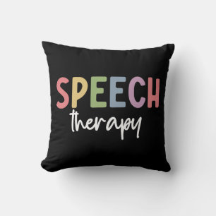 Speech Therapy SLP Speech Pathologist Gifts Cushion