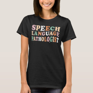 Speech Therapy Speech Language Pathologist Retro G T-Shirt