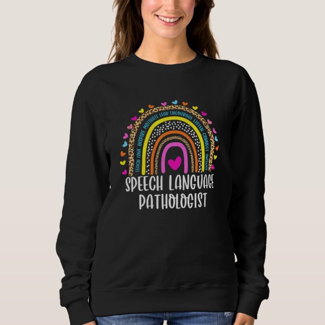 Speech Therapy Speech Language Pathologist SLP Boh Sweatshirt (Front)