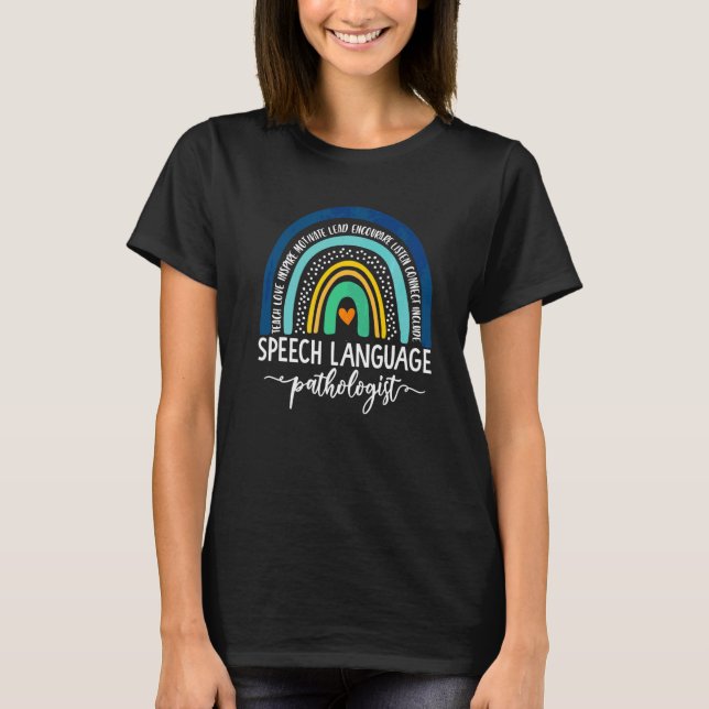 Speech Therapy Speech Language Pathologist SLP Boh T-Shirt (Front)