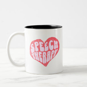 Speech Therapy Speech Language Therapist Two-Tone Coffee Mug