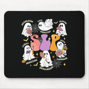 Speech Therapy Spooky Slp Halloween Cute Ghost Mouse Mat