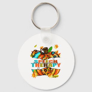 Speech Therapy Thankful Grateful Blessed Autumn Fa Key Ring