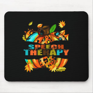 Speech Therapy Thankful Grateful Blessed Autumn Fa Mouse Mat