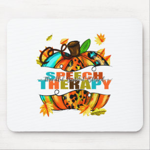 Speech Therapy Thankful Grateful Blessed Autumn Fa Mouse Mat