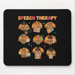 Speech Therapy Turkey Slp Speech Therapist Fall Th Mouse Mat